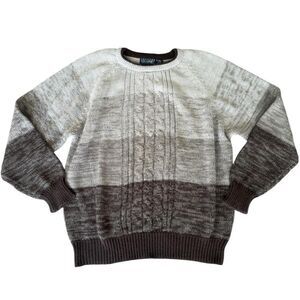 Vintage New Dead Stock 90s Sweater Graphix Stardust Cable Knit Sweater 3XL